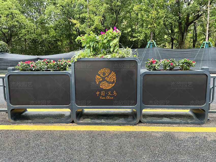 道路中央隔離花箱義烏案例