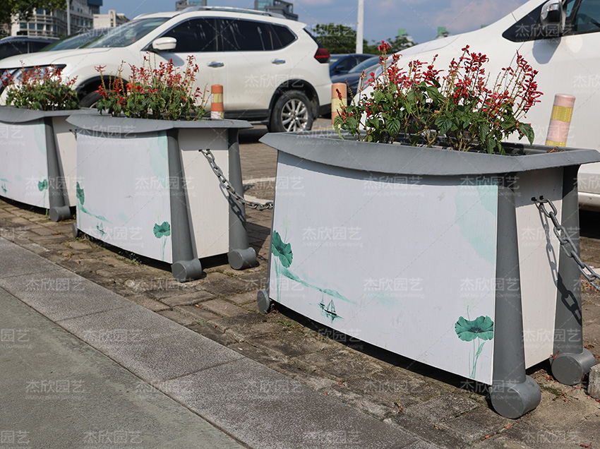 湖光山色不銹鋼花箱定制花箱