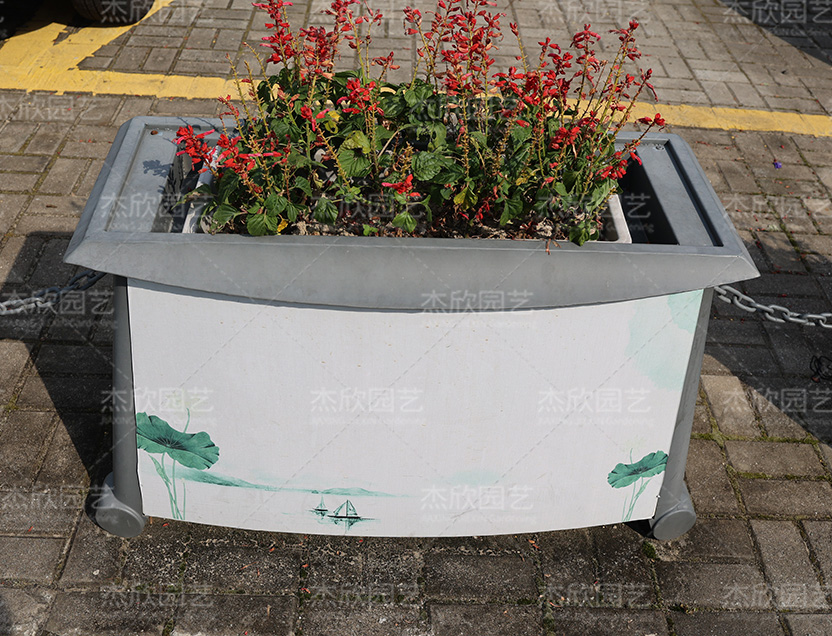荷葉田田定制花箱浙江不銹鋼案例
