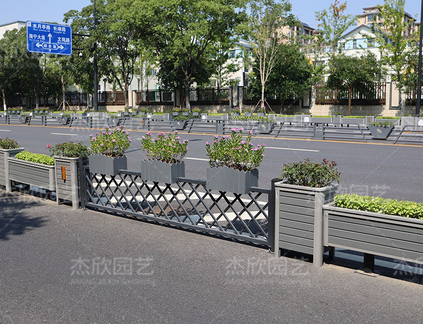 道路隔離花箱定制花箱浙江案例