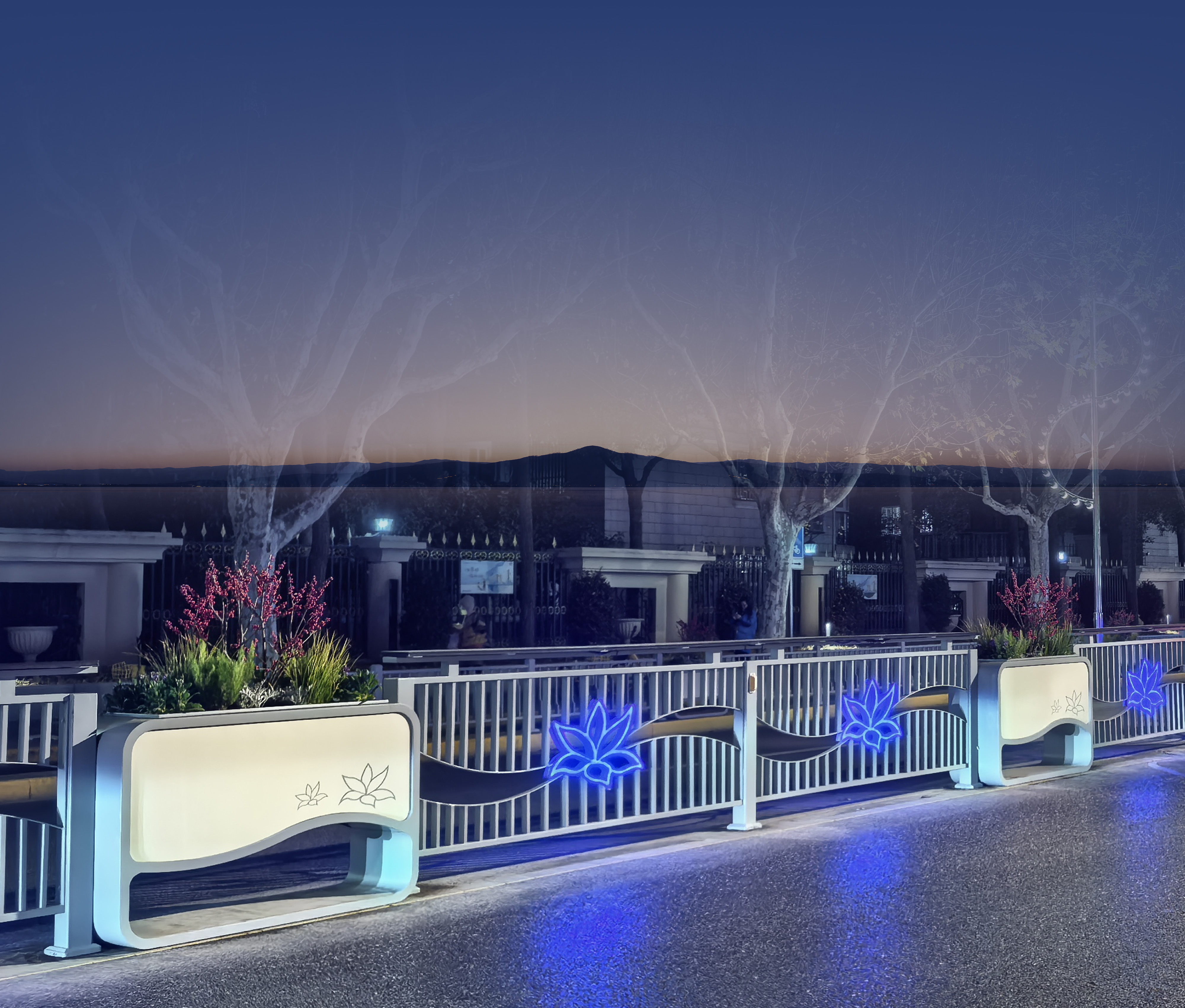 上海普陀|道路花箱護(hù)欄改造工程